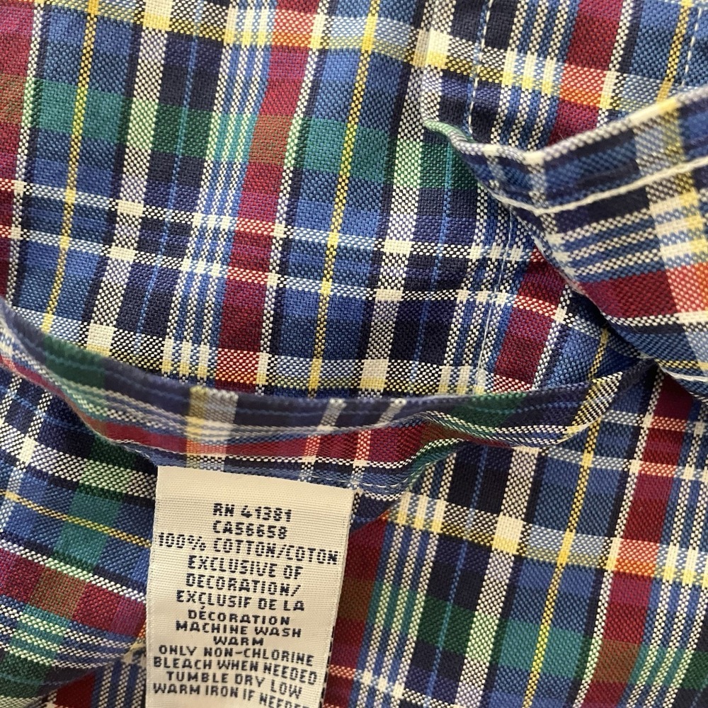 Polo Ralph Lauren Button Down Shirt‎ Mens LT Large Tall Plaid Long Sleeve Pony - Picture 4 of 10